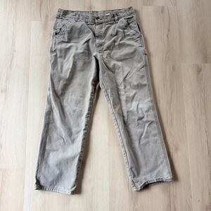 Craftsman Men's Beige Canvas Carpenter Pants‎ Workwear Size 38x30 Cotton